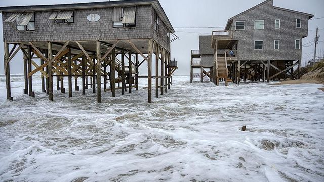 High surf in Outer Banks exposes debris, leeching contaminants into sand