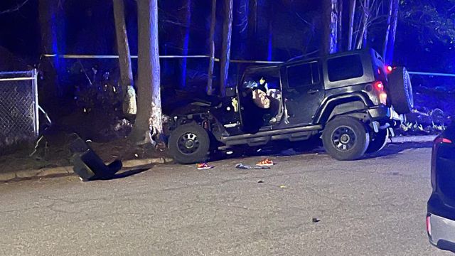 According to Raleigh police, the suspect ran from the Sanderford Road Community Center, leading police on a short chase. It led to a crash of a Jeep on Evers Drive and Sanderford Road.