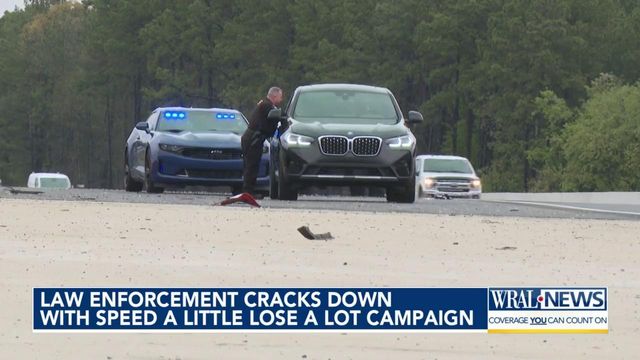 NC law enforcement cracks down with 'Speed a Little, Lose a Lot' campaign