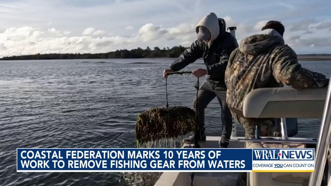 Thousands of pieces of fishing gear removed from coastal NC waters