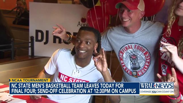 NC State men's basketball team leaves Wednesday for Final Four, fans to gather for send-off celebration on campus