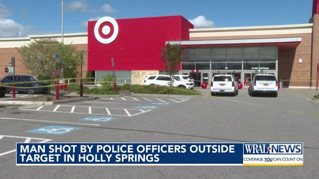 Man shot by Holly Springs police officers outside Target store