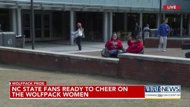 NC State fans ready to cheer on the Wolfpack women 