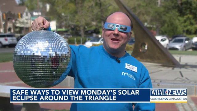 Safe ways to view Monday's solar eclipse around the Triangle