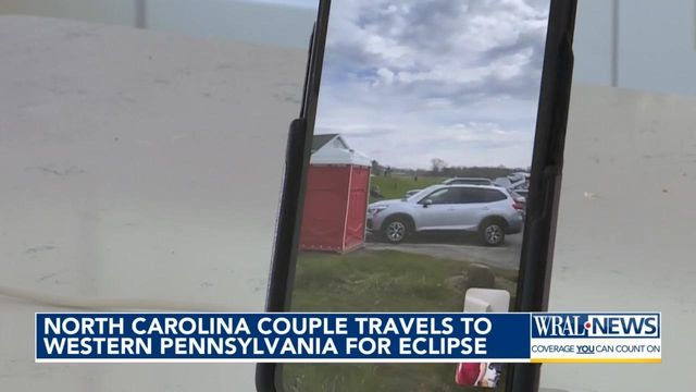 NC couple travels to Pennsylvania to watch eclipse 