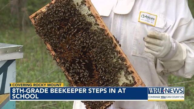 8th grader shares love of beekeeping