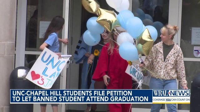 UNC students file petition to let banned student attend graduation