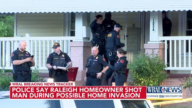 Police say Raleigh homeowner shot man during possible home invasion