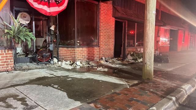 Fire at a floral shop in Dunn. No one was injured.