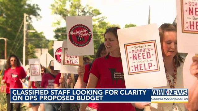Thursday, the Durham Association of Educators is holding a rally before the Durham Public School Board's budget meeting. Educators are again calling for better pay.  
