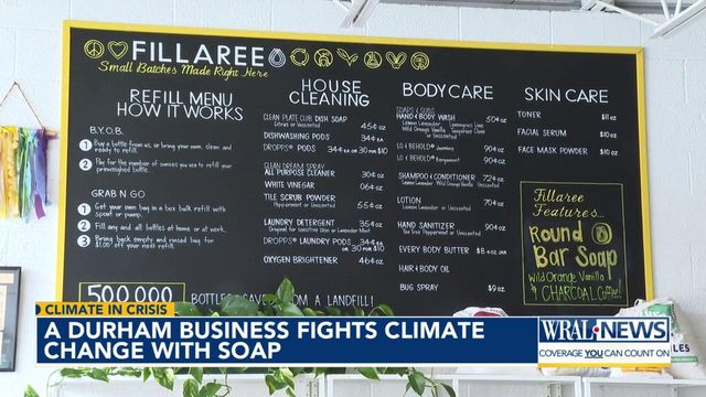 Durham business fights climate change with refillable soap