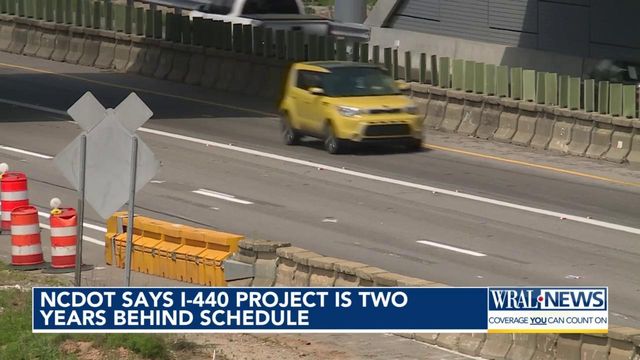 NCDOT says I-440 project is two years behind schedule