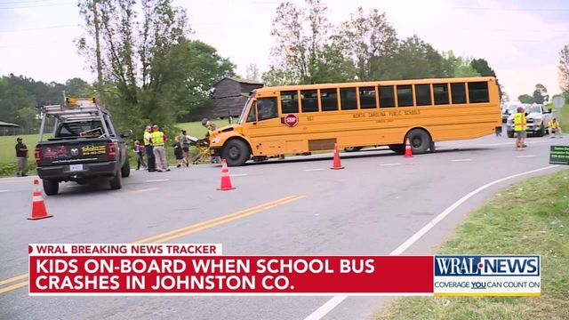 Corinth Holders Elementary School bus involved in crash on NC-96