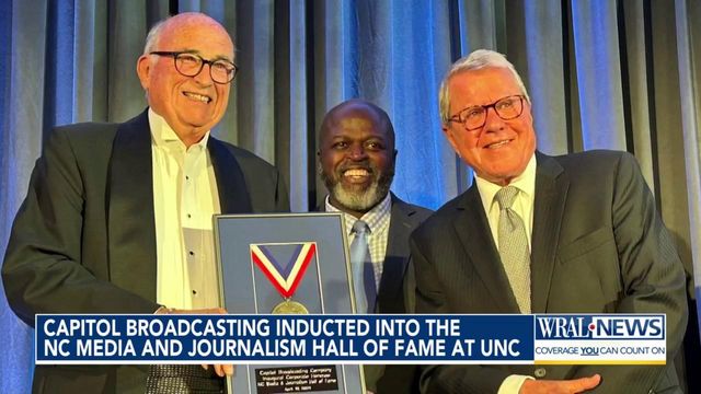 Capitol Broadcasting inducted into the NC media and journalism hall of fame at UNC 