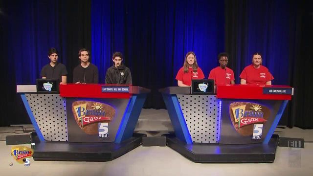 Brain Game playoffs: East Chapel Hill High School vs Lee Early College