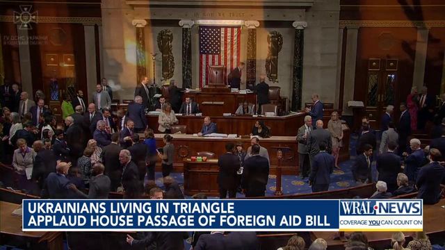 Ukrainians living in Triangle applaud House passage of foreign aid bill 