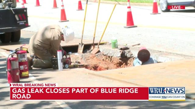 Gas leak contained, Blue Ridge Road reopens for traffic