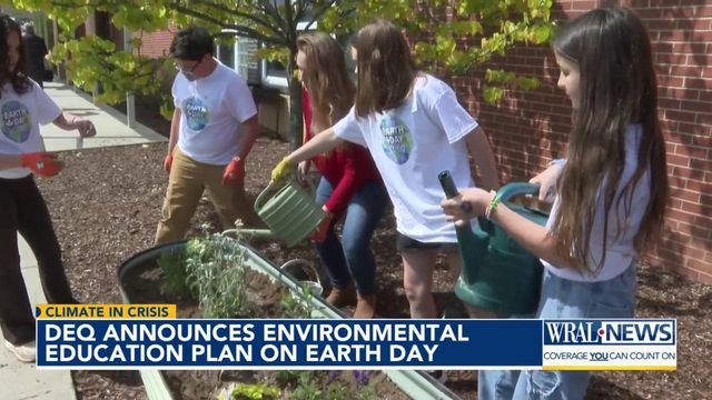 NC environmental education plan announced on Earth Day