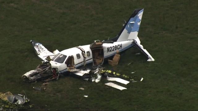 Plane crashes at RDU; UNC Health pilot, doctor taken to hospital 