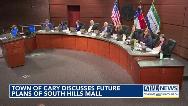 Residential, rooftops in rezoning, redevelopment plan for South Hills Mall in Cary.

