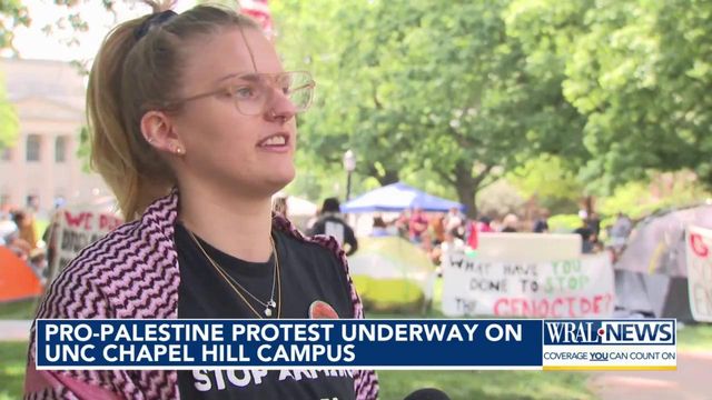 UNC-Chapel Hill students stand with victims of violence in Gaza