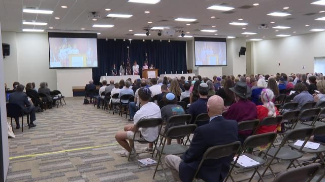 The commemoration was held at Temple Beth on Creedmoor Road in Raleigh.