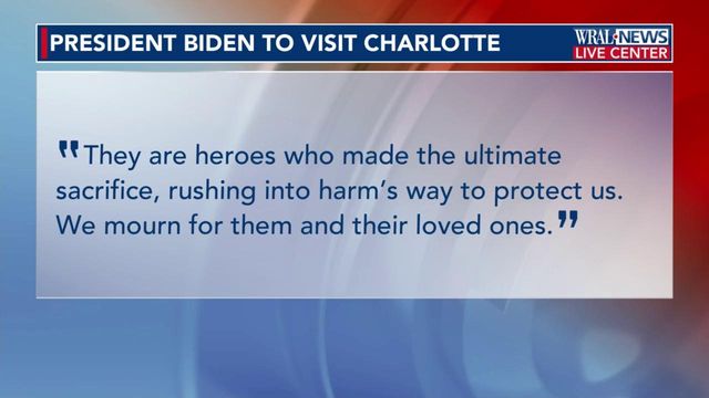 President Biden will visit Charlotte families after deadly shooting