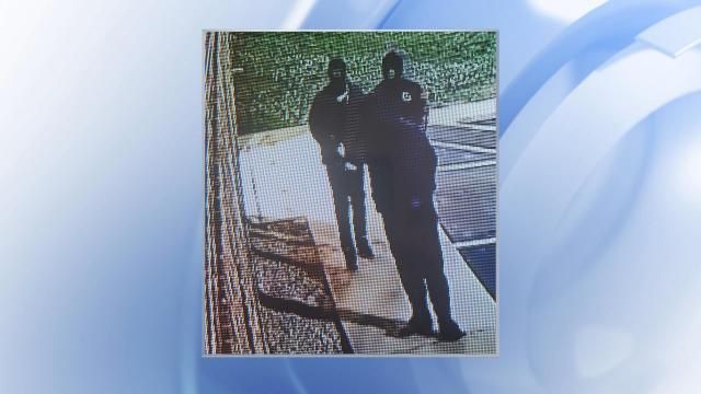 Youngsville police are looking for three people caught on video breaking into the Youngsville Gun Club early Wednesday morning. Photo courtesy of the Youngsville Police Department.