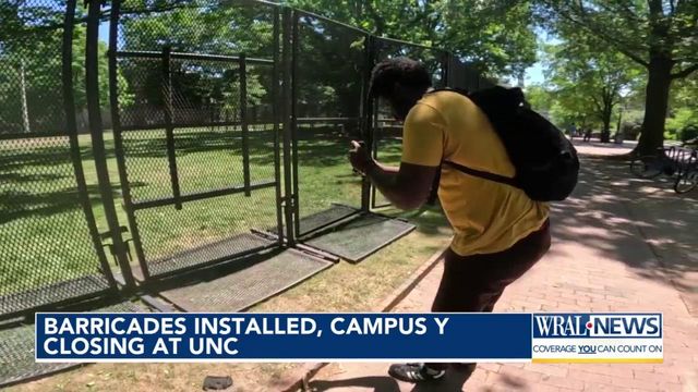 Barricades installed, campus Y closed at UNC