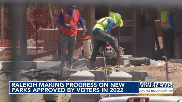Raleigh making progress on new parks approved by voters in 2022   