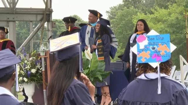 
Saturday's graduation ceremony comes exactly a month after students were asked to leave the University and finish the semester virtually, a bid to save money amid St. Augustine's months-long financial crisis. 