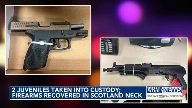Two teens taken into custody after running through Scotland Neck with handgun, AR-style rifle