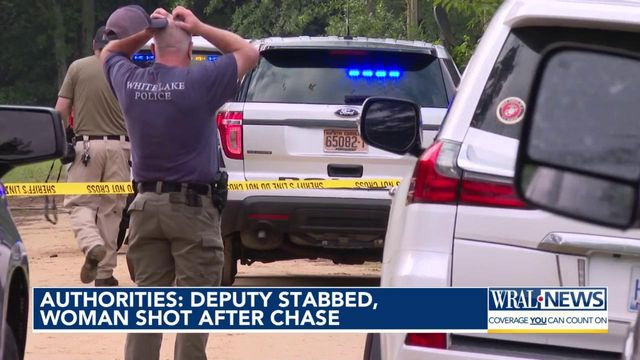 Deputy stabbed, woman shot after chase, Sampson County sheriff says