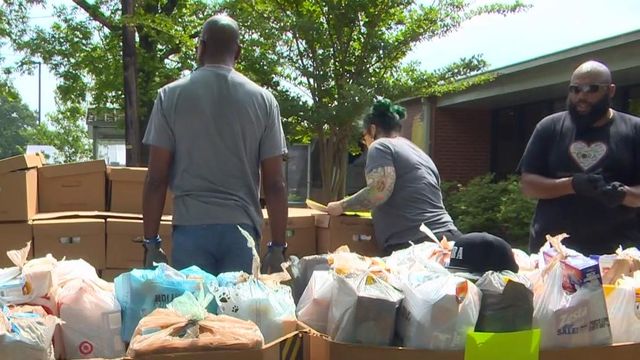 The Chatham Co. nonprofit packs boxes of food for families in the county.