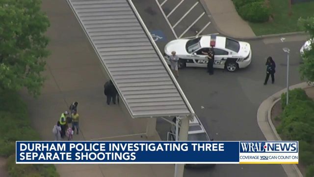 Durham police investigating three separate shootings 