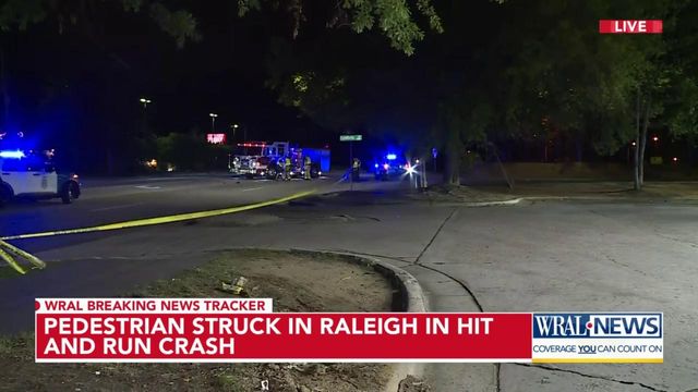 Pedestrian struck in Raleigh in hit-and-run crash 