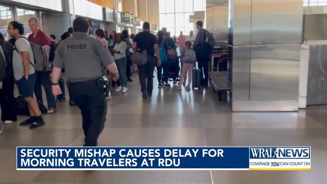 Delays at RDU security lines on busy travel weekend