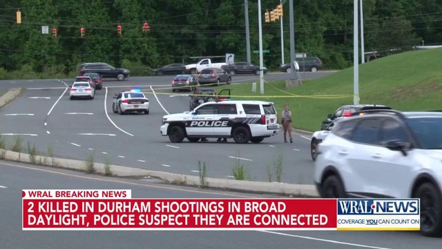 Durham police were investigating in a Home Depot parking lot, where there appeared to be blood on the pavement, on Saturday morning. 