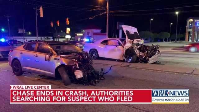 Chase ends in crash in Cumberland County