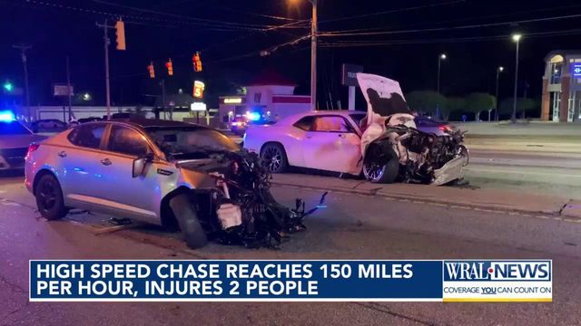 Chase ends in crash in Cumberland County