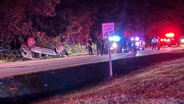 Police chase ends in serious crash on Rock Quarry Road