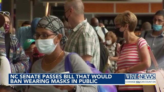 Republican lawmakers are pushing a bill that would ban people from wearing masks in public, saying it helps crack down on protesters. Disability rights advocates say the proposal could endanger people who wear masks to protect their health. Lawmakers say that's not the intent. 