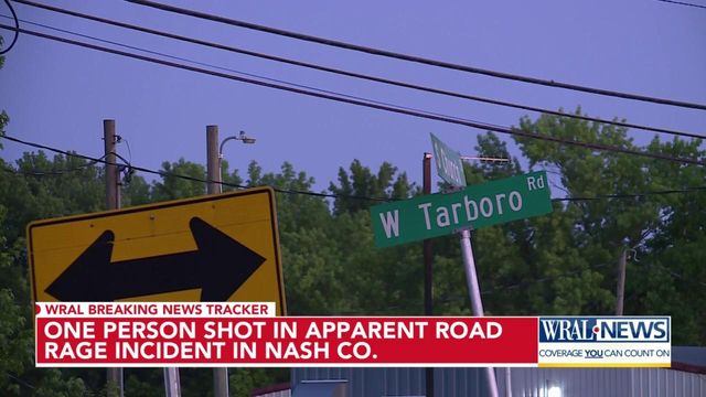 One person shot in apparent road rage incident in Nash County 