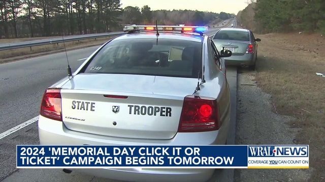 2024 Memorial Day Click it or Ticket campaign begins on Monday