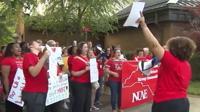 Wake County school employees rallied Tuesday for county leaders to approve more funding for the school district.