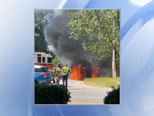 Caught on cam: Garbage truck fire blocks Spring Forest Road in Raleigh – WRAL News