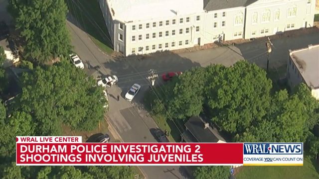 Durham police investigating 2 shootings involving juveniles