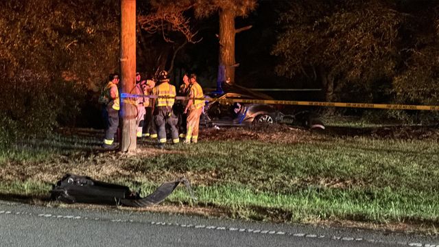 Car crashes into tree, driver dies in Apex