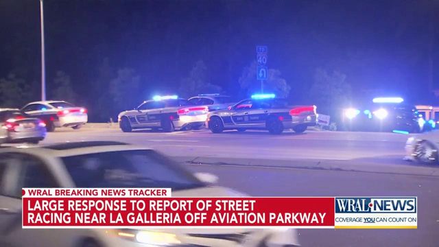 Hundreds of people, cars gather on Aviation Parkway, prompting major police response