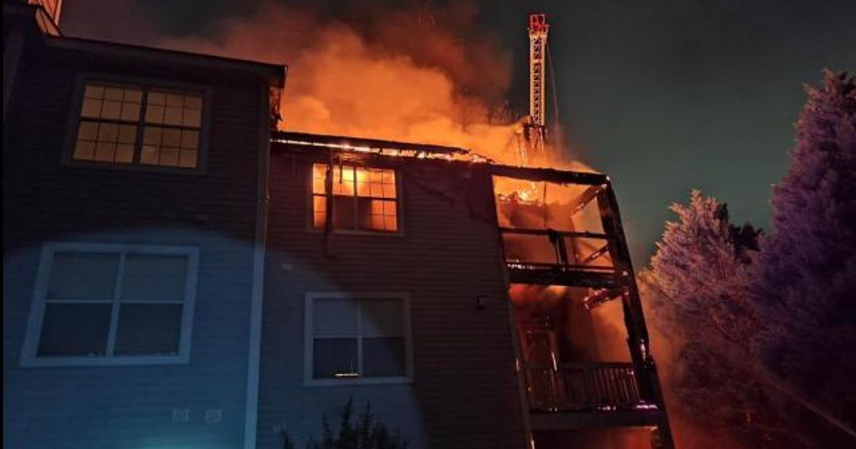Crews battle massive fire at Fayetteville apartment complex near ...